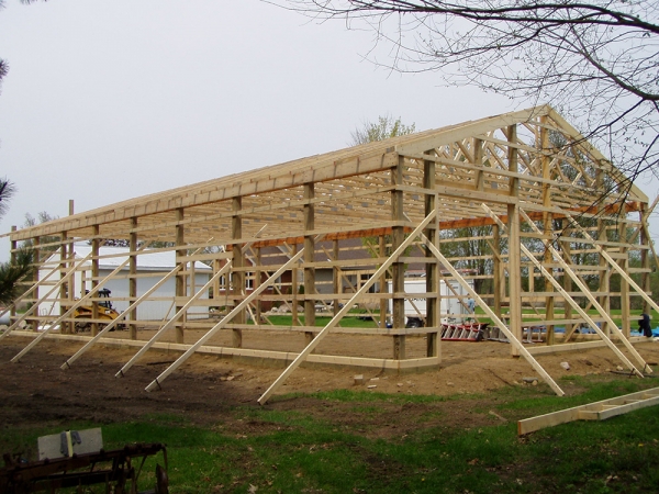 32 x 64 x 12 Steel - Standard Barn Construction Michigan - Burly Oak ...